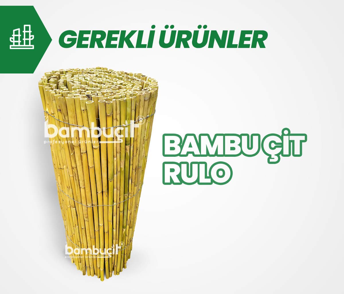 Bambu Çit Rulo