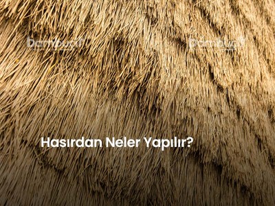 Hasırdan Neler Yapılır?